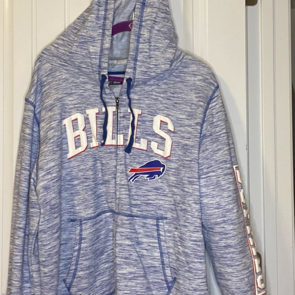 Womens Buffalo Bills Hoodie Blue 2XL